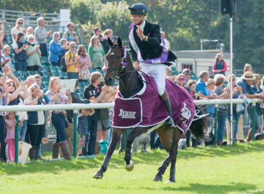 GBR) clinches victory in the FEI Classics™ 2013/2014 at the Land Rover Burghley Horse Trials, final leg of the series. (Trevor Holt/FEI) 