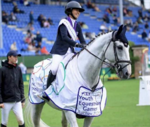 Foto: Mimi Gochman/Merino van de Achterhoek vom siegenden Nordamerika-Team, Doppel-Null in den Umläufen des Finalspringens sowie fehlerfrei und die Schnellsten im Stechen