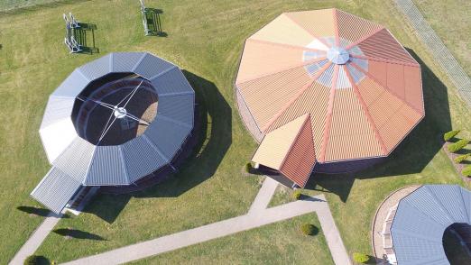 Foto: Drohnenflug über der Musterpark der Firma Röwer & Rüb