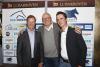 Foto: Veranstalter Volker Wulff (EN GARDE) mit Rolf-Göran Bengtsson (li.) und Gilbert Tillmann beim Derby-Talk im Cucina Cornelia Poletto - Fotograf: JeanGeorgesToffi.de