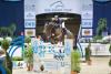 Foto: Titelverteidigerin im Bayern Championat der Nürnberger Versicherungen: Simone Blum und Flying Boy. - Fotograf: Karl-Heinz Frieler