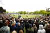 Foto: Vollbesetzt - das Springstadion im Derbypark - Fotograf: Hellmann