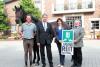 Foto: „OLB-Trainingstag“ Sie machen ein weiteres Highlight des OLB Jugend-Reitfestivals möglich: (v. l.): Hendrik Sosath, Kai-Uwe Seegers, Wiebke Martens und Bernd Menke - Fotograf: Diers