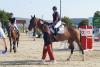 Foto: Mit ihrem Nachwuchspferd Contraire sicherte Lokalmatadorin Kathrin Müller sich den dritten Platz in der Springpferdeprüfung der Klasse A