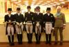 Foto: Siegerehrung Dressurprüfung Klasse S*** - Grand Prix de Dressage: v.l. Nadine Capellmann, Andrea Timpe, Stella Charlott Roth, Michelle Hagman, Bianca Kasselmann und Richterin Ulrike Böckler - Fotograf: Ankumer Dressur Club