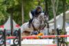 Foto: Die Siegerin im Eröffnungsspringen der Großen Tour, dem Preis der dSpace GmbH: Charlotte Bettendorf und Bellefleur PS Z - Fotograf: Lafrentz
