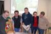 Foto von links: Michael Gola, Jörg Jacobs (Leiter der Reit- und Fahrschule), Michael Rosendahl, Bianca Schwarzer, Rainer Sprungmann besprechen die Streckenplanung für das Vielseitigkeitsturnier vom 30. April bis 1. Mai 2016