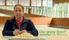 Foto: Isabell Werth stellt Greensan vor - Fotograf: Firma "Der grüne Sand"