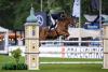 Foto: Fühlt sich wohl in Donaueschingen und gewinnt den Preis der Stadt Donaueschingen, die erste Qualifikation zum Großen Preis: Tim Hoster und Claus - Fotograf: sportfotos-lafrentz.de