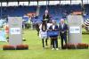 Das Foto zeigt den Sieger im VBR-Preis, den Belgier Koen Vereecke, gemeinsam mit Ralf Hündgen, Partner der Kanzlei VBR und ALRV-Vizepräsident Frank Kemperman. - Fotograf: CHIO Aachen/Hubert Fischer