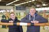 Foto: Freuen sich auf das CSI Damme und die Chance viele Pferde zu reiten: Janne Friederike Meyer und Jan Wernke - Fotograf: Sportpicsell.com