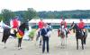 Foto: Deutsche Ponymannschaft mit Bundestrainer Peter Teeuwen - Fotograf: Fotodesign Feldhaus 
