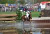 Foto: Michael Jung und Sam am 1. Wasser - Fotograf: Mitsubishi Motors Badminton Horse Trials