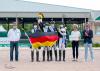 Foto: AGDF Director of Sport Thomas Baur, Kevin Kohmann, Christoph Koschel, Frederic Wandres, Michael Klimke, Tuny Full Page of Stillpoint Farm, and judge Christoph Umbach - Fotograf: ©SusanJStickle