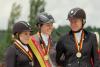 Foto: Die Medaillenträgerinnen der Garde vier, v.l. Carolin Schnarre, Lena Weifen und Silke Winter - Fotograf: Ralf Nolten
