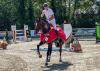 Foto: Rolf-Göran Bengtsson, schwedischer Olympiareiter und der Hengst Keaton, waren 2024 Sieger in der finalen Prüfung der Yiungster Tour in Ehlersdorf - Fotograf: J. Luther