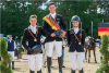 Foto: Linus Weiß gewinnt bei den Jungen Reitern vor Konstantin Harting und Paula Reinstorf - Fotograf: (c) Equitaris