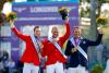 Foto: Fuchs, Thieme, Fredricson - EM-Medaillengewinner 2021 - Fotograf: Sportfotos Lafrentz