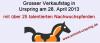 Großer Verkaufstag in Urspring am 28. April