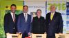 Foto: Hannoveraner Verband und Pferdesportverband Hannover bündeln ihre Kompetenzen. V.l. Axel Milkau (Vorsi. PSV-Han), Dr. Werner Schade (Geschäftsf. Hannoveraner Verband), Erika Putensen (Geschäftsf. PSV-Han) und Manfred Schäfer (Vorsitzender Hannoveraner Verband) - Fotograf: Große-Feldhaus