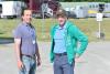 Foto: Holger Wulschner (re.) - hier mit Jörg Neubauer - schätzt das Sportprogramm des KMG Cups und die Bedeutung für die ganze Region - Fotograf: Frieler