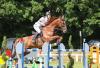 Foto: Klaas-Christoph Kudlinski und Chester im Einlaufspringen des Drewke Future Cups - Fotograf: ACP Pantel