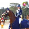 Foto: Erste deutsche Siegerin in der BEMER Young Riders Tour ist Johanna Beckmann mit Emelie van de Mirania Stam - Fotograf: BIP/ Bonneau International Pony
