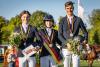 Foto: Die Medaillengewinnerinnen bei den Jungen Reitern im Springen. Die neue Deutsche Meisterin Marlene Becker (m.), Emile Baurand (l.) und Magnus Schmidt - Fotograf: Jasmin Metzner/CHIO Aachen CAMPUS