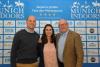 Foto: Dressurreiter Matthias Bouten, Sara Rothe (Marketing der DKB) und Veranstalter Volker Wulff freuen sich auf die MUNICH INDOORS in der Olympiahalle - Fotograf: Robert Auerbacher