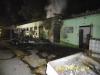 Foto: Blick auf das Stallgebäude und den Pferdeanhänger - Fotograf: Feuerwehr Recklinghausen