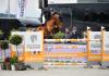 Foto: Johanna Beckmann und Cheenook siegen im CSIOY Grand Prix der Jungen Reiter, Preis von GumBits - Fotograf: © Dirk Rüchel