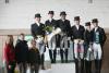 Foto: Juliane Burfeind und die Platzierten und Sponsoren des Grand Prix Special in Schenefeld - Fotograf: Pegamo/ Brüske