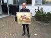 Foto: Olympiasieger Michael Jung nach der Signatur des Bildes - Fotograf: privat