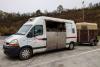 Foto: Der kontrollierte Pferdetransporter - Fotograf: Polizeipräsidium Mittelhessen