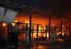 Foto: Die Stallungen standen im Vollbrand - Fotograf: Polizei Minden-Lübbecke
