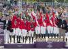 Foto: Einmal Gold, zweimal Silber - der Belgier Pieter Devos und die beiden Deutschen Christian Ahlmann und Daniel Deusser setzen auf Pferde - Fotograf: Worldofshowjumping