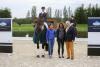 Foto: Die dritte Etappe der MEGGLE Champion of Honour ging an Ina Schüler. Die Jury bestehend aus der Olympiasiegerin Kristina Bröring-Sprehe, der Gastgeberin Rebecca Gutman und dem Richter Peter Olsson honorierten ihr harmonisches Reiten abseits des Prüfungsviereck - Fotograf: LL@LL-Foto.de