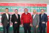 Foto: Max Kühner (AUT), Dr. Harald Langenfeld ( Vorstandsvorsitzender Sparkasse Leipzig), Georg von Stein, Volker Wulff (EN GARDE Marketing GmbH), Martin Buhl-Wagner (Geschäftsführer Messe Leipzig) - Fotograf: ACP-Fotografie-Pantel