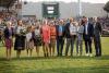 Foto:Die Vorjahressieger von sportschau.de (rechts) mit den Platzierten und den Jurymitgliedern - Fotograf: CHIO Aachen/ Franziska Sack