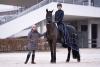 Foto: Isabell Werth, Head Coach Dressur beim laufenden Exzellenz-Programm des CHIO Aachen CAMPUS. Im Sattel: Lehrgangsteilnehmer Moritz Treffinger - Fotograf: CHIO Aachen/ Jil Haak