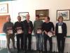 Foto: Gut gelaunt vor dem Start des CSI Neustadt-Dosse: v.l. Holger Wulschner, Landstallmeister Uwe Müller, Dieter Fuchs, Amtsdirektor Neustadt-Dosse, Max-Hilmar Borchert, Turnierveranstalter Herbert Ulonska und Regine Ebert. Geschäftsführerin der Stiftung Haupt- und Landgestüt Neustadt-Dosse - Fotograf: Kerstan-Medien